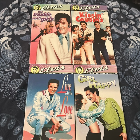 4 Elvis Commemorative Collection VHS Videos - Picture 1 of 4